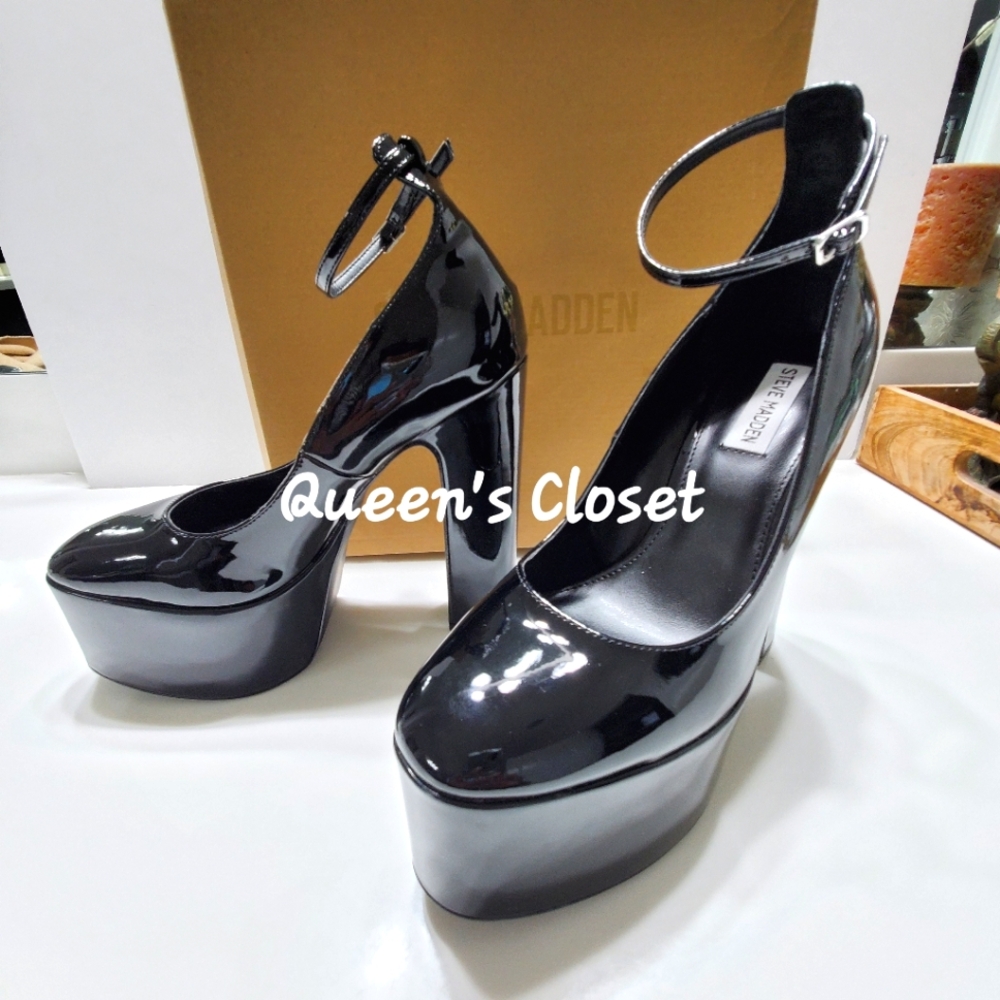 STEVE MADDEN| SKYRISE Patent Leather Platform Pumps|💥BRAND NEW Size:9.5